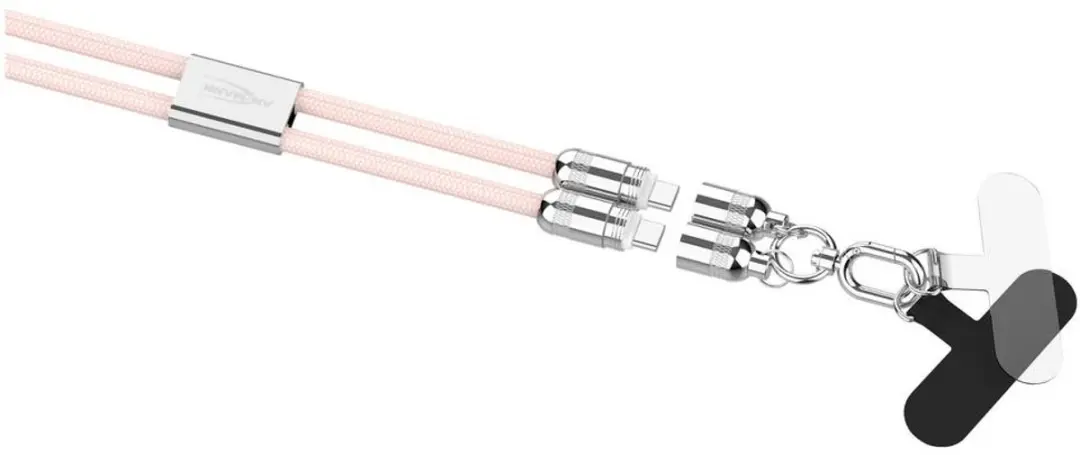 Ansmann USB-C-kabel 1.2m - 1700-0193 - Roze