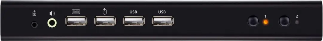 ATEN CS742H USB KVM Switch 2x HDMI 4K - Zwart