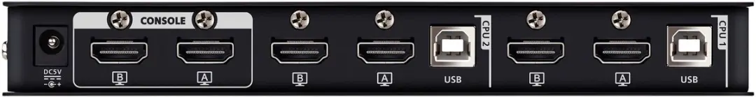 ATEN CS742H USB KVM Switch 2x HDMI 4K - Zwart