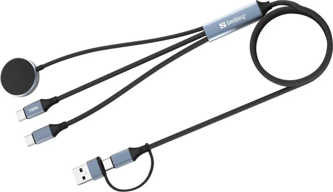 Sandberg 441-69 USB-kabel 1,2m USB-A/USB-C 100W