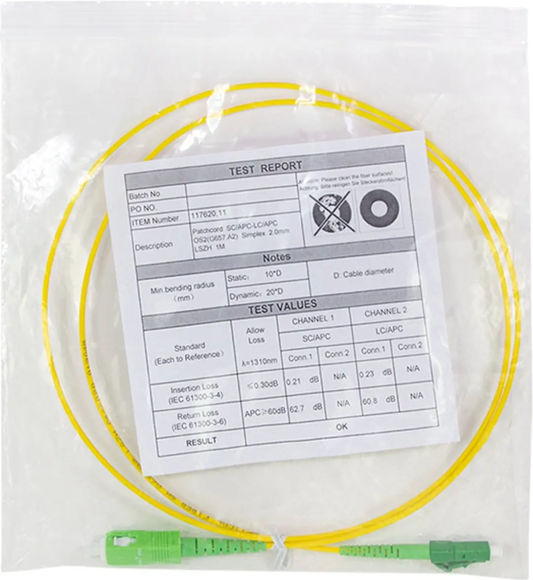 Logilink FPSLS01 InfiniBand/Glasvezelkabel 1m SC-LC - Geel