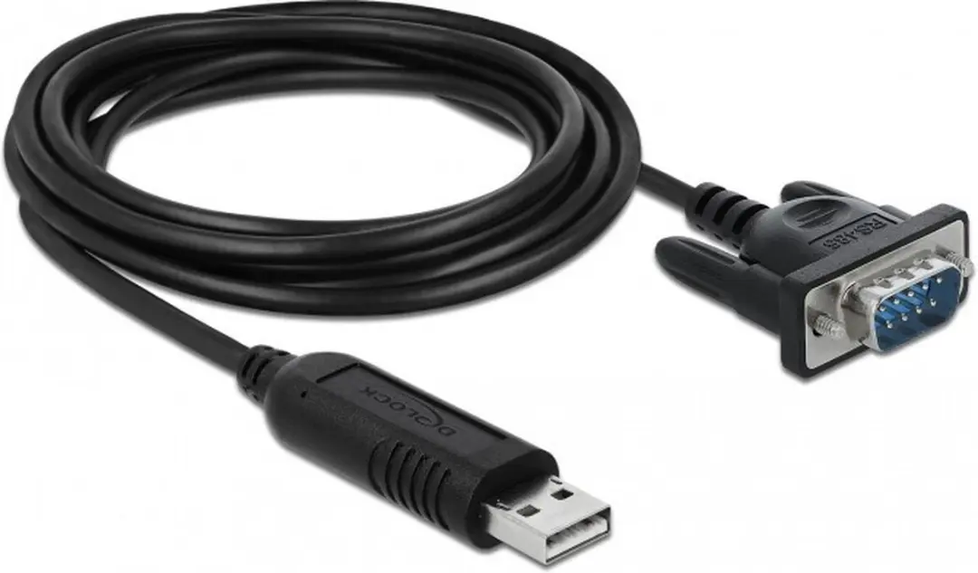 Delock USB-A naar RS485 Adapter 9-pins SUB-D - 1,8m - Zwart - afbeelding 6 van 6