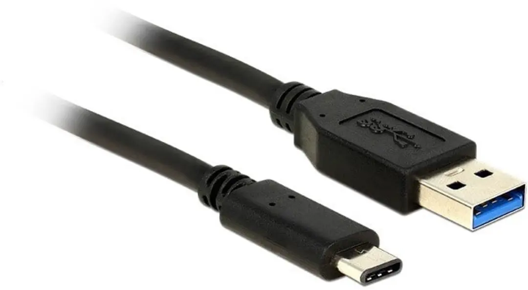 Delock USB-A naar USB-C Kabel 3.1 Gen 2 1m - Zwart