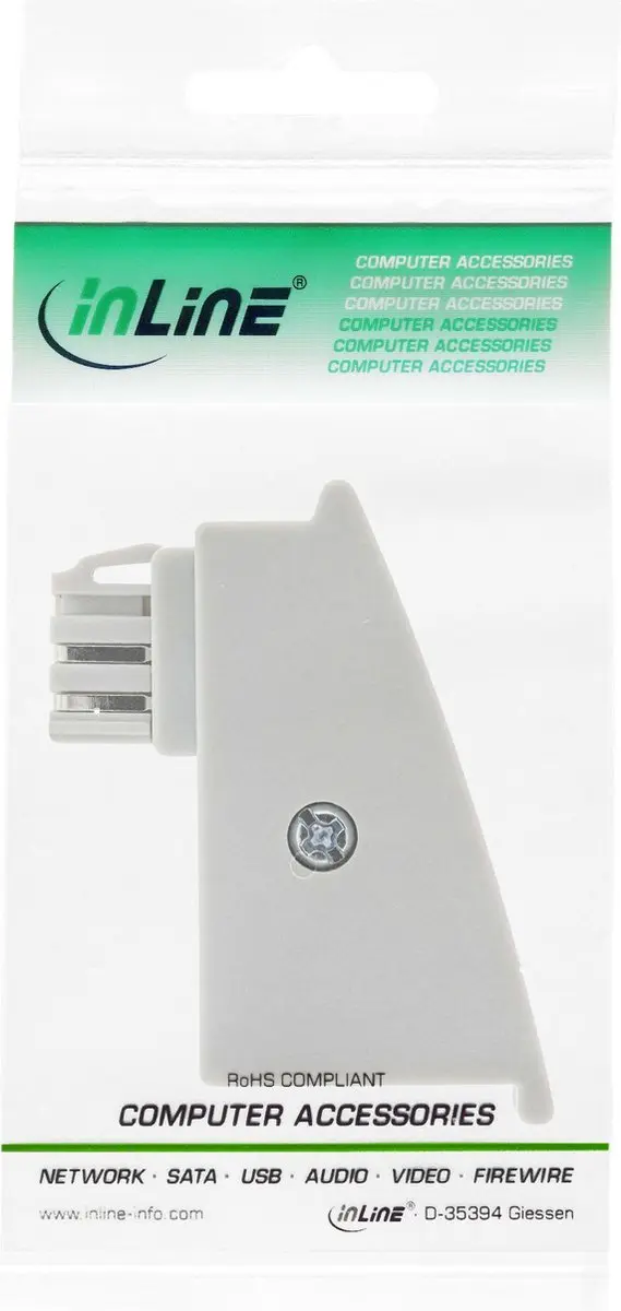 InLine TAE-F naar RJ45 Adapter 8P2C - Fritzbox - Grijs