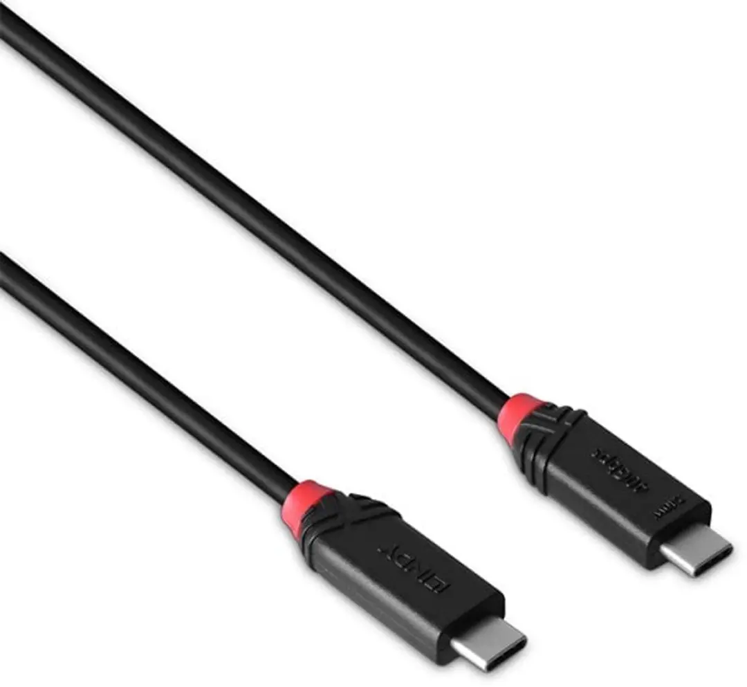 Lindy 37000 USB4 Gen 3x2 USB-C Kabel 0,5m - Zwart