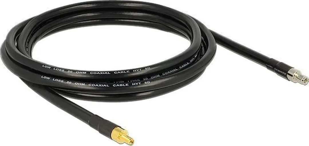Delock SMA Verlengkabel CFD400/LLC400 - 50 Ohm - 3m - Zwart