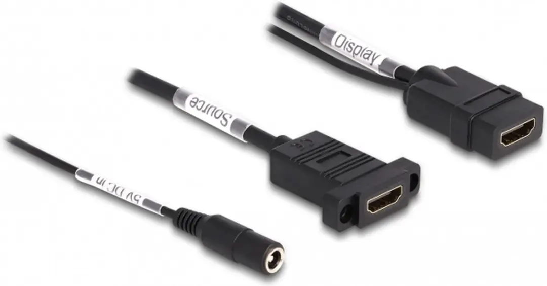 Delock HDMI Kabel 4K 60Hz 0.3m - Zwart