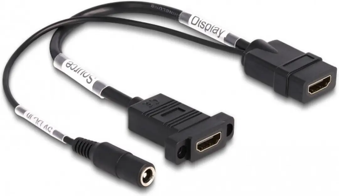 Delock HDMI Kabel 4K 60Hz 0.3m - Zwart