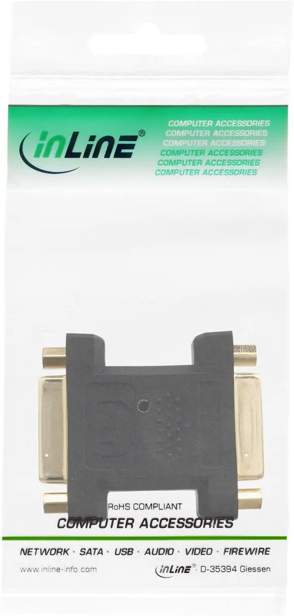 InLine DVI-D/DVI-I Dual Link Koppelstuk