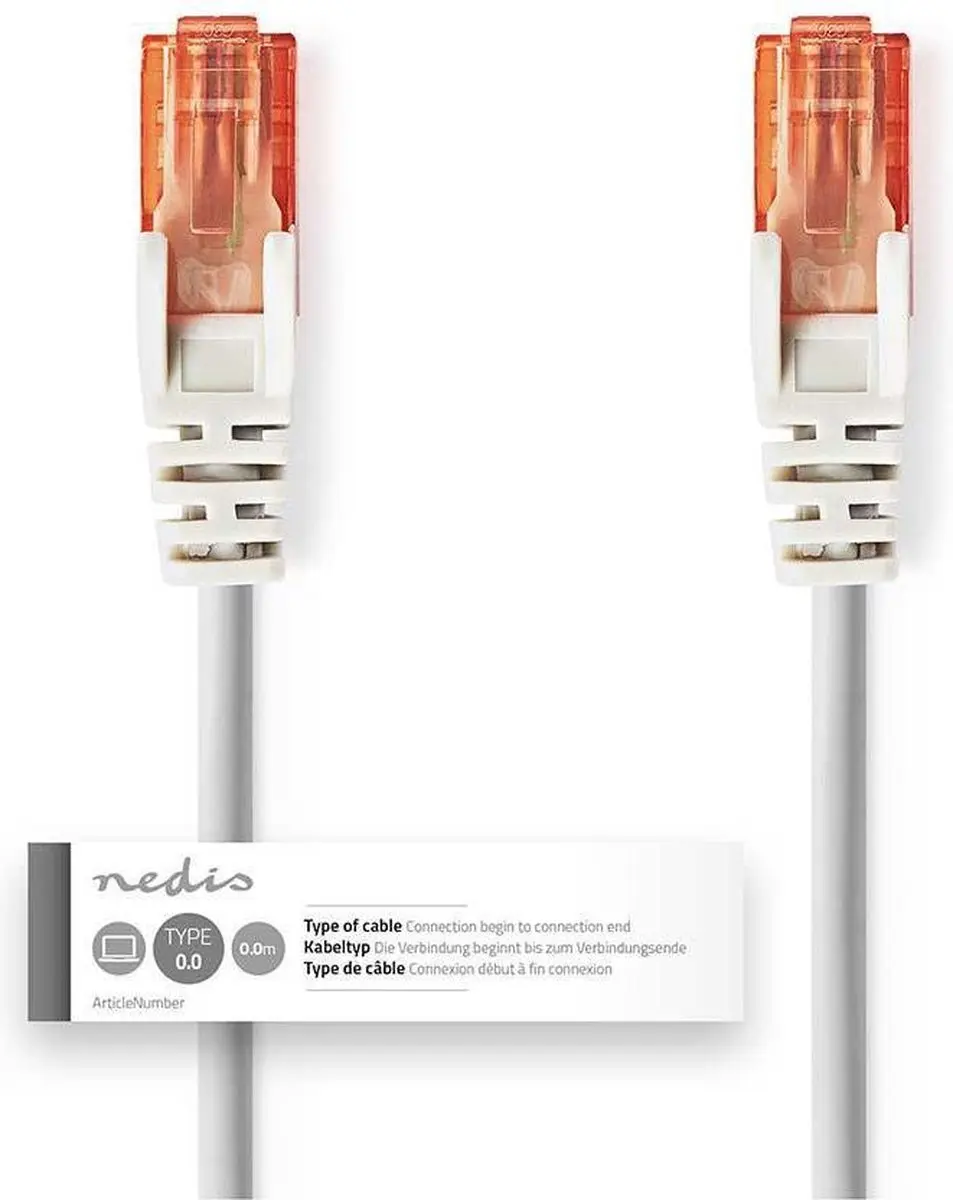 Nedis CCGT85200GY50 Netwerkkabel Cat 6 RJ45 - 5m Grijs