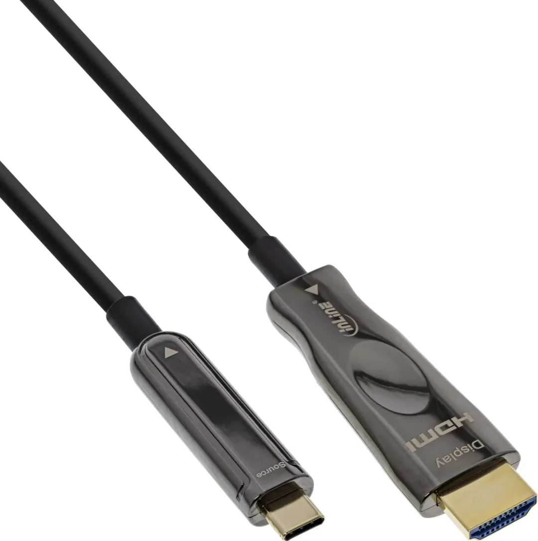 InLine USB-C naar HDMI Kabel 25m