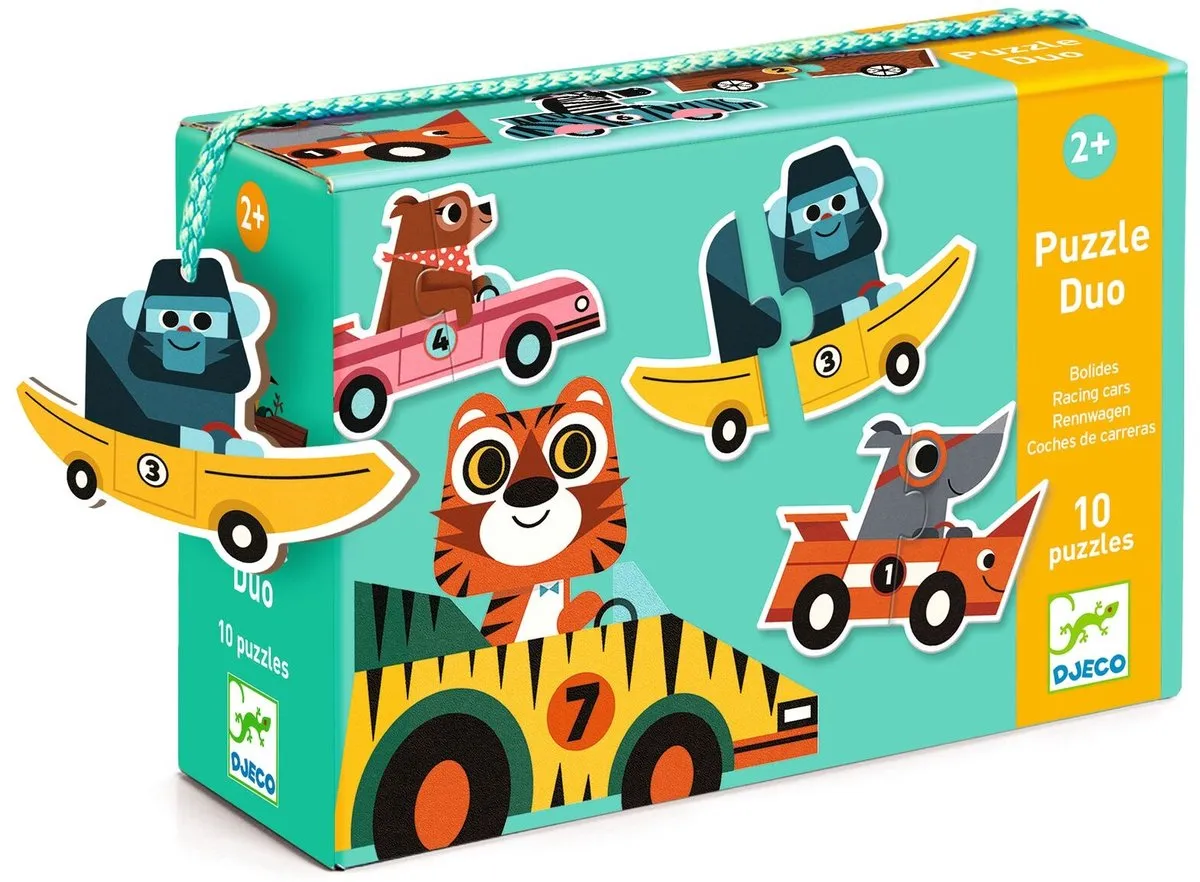 Djeco Puzzel Duo Racewagens DJ08148