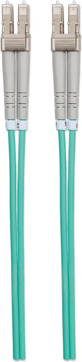 Intellinet 750080 Glasvezelkabel LC OM3 - 5m Aqua