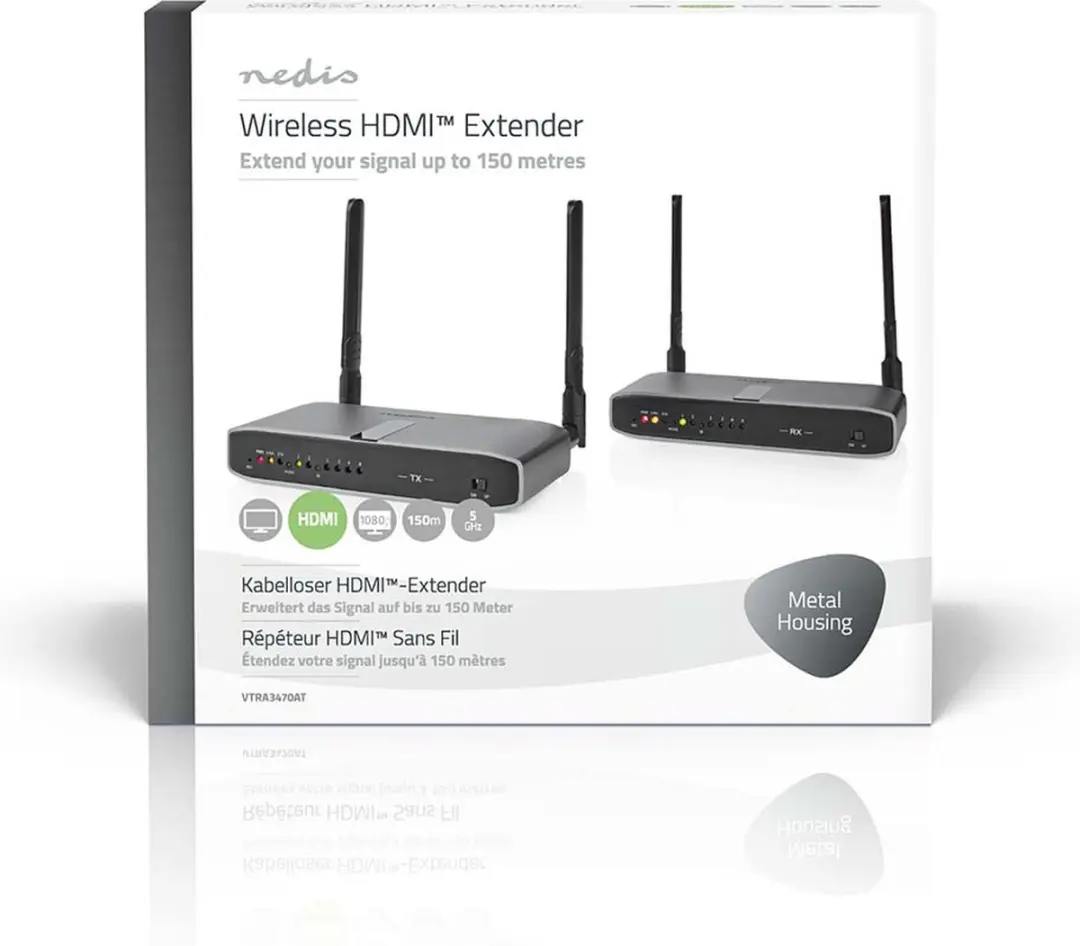 Nedis VTRA3470AT Draadloze HDMI-Zender - Antraciet