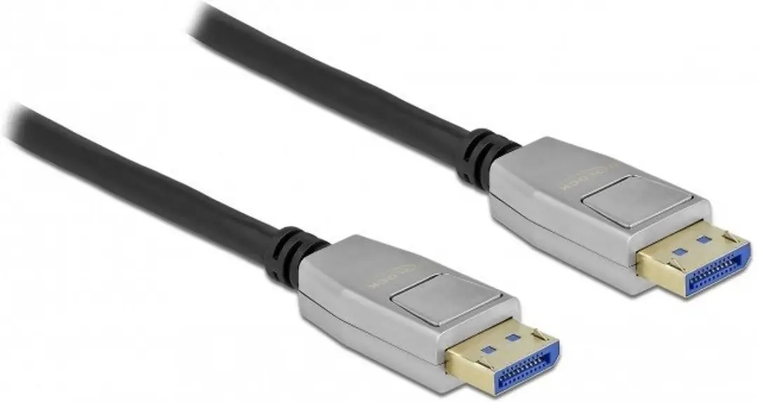Delock DisplayPort Kabel DP2.1 10K 60Hz 5m - Metaal - Zwart