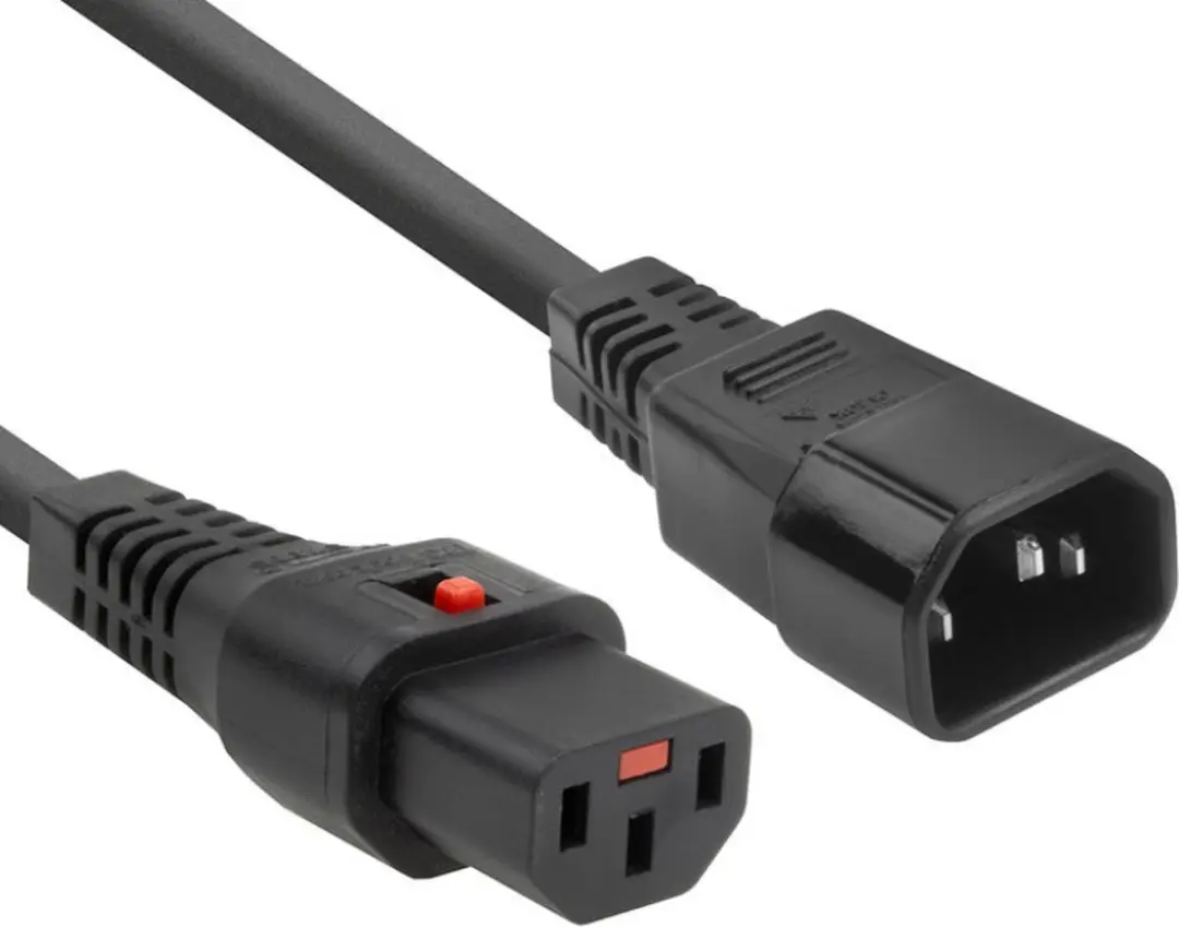 ACT PC1002 AK5190 Netsnoer C13-C14 - 0,5m - Zwart