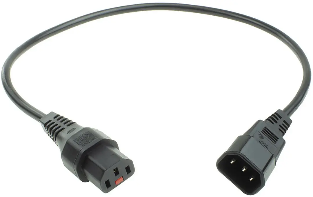 ACT PC1002 AK5190 Netsnoer C13-C14 - 0,5m - Zwart