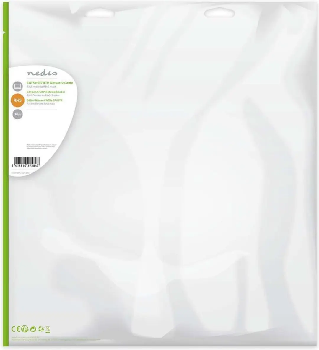 Nedis CAT5e Netwerkkabel CCGP85121GY300 - 30m - Grijs - afbeelding 6 van 6