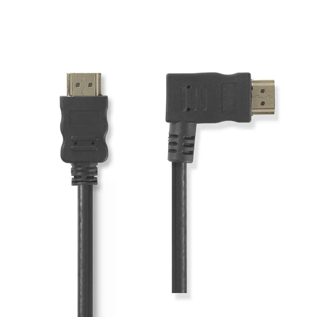 Nedis HDMI-Kabel CVGP34260BK15 4K 1.5m - Rechtshoek - Ethernet - afbeelding 6 van 6