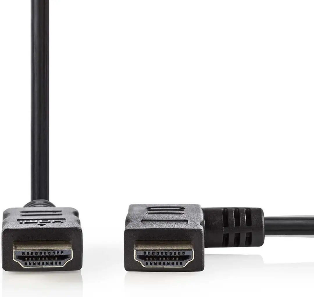 Nedis HDMI-Kabel CVGP34260BK15 4K 1.5m - Rechtshoek - Ethernet