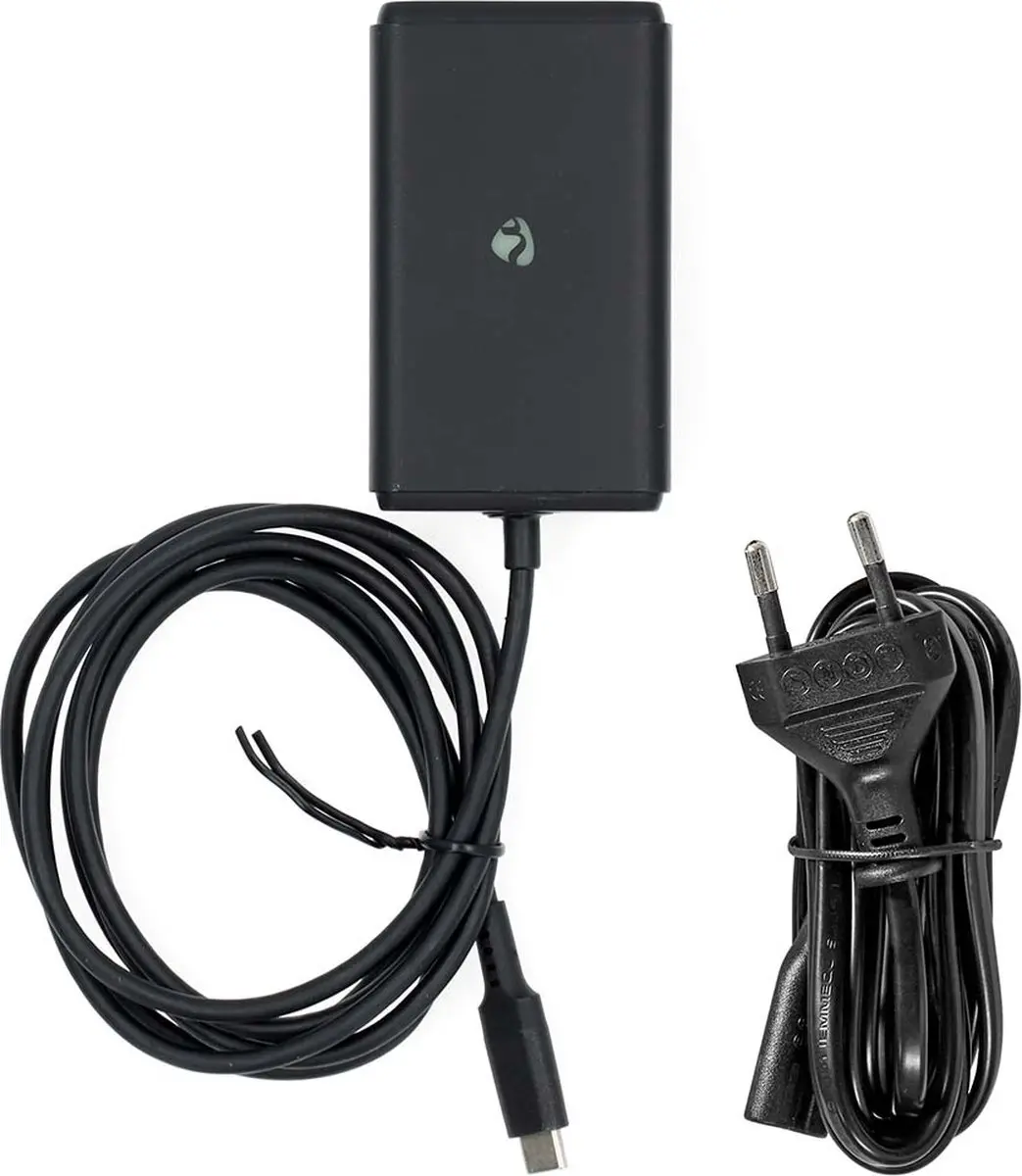 Nedis GaN Notebook-Adapter NBAU45110BK 45W - Zwart