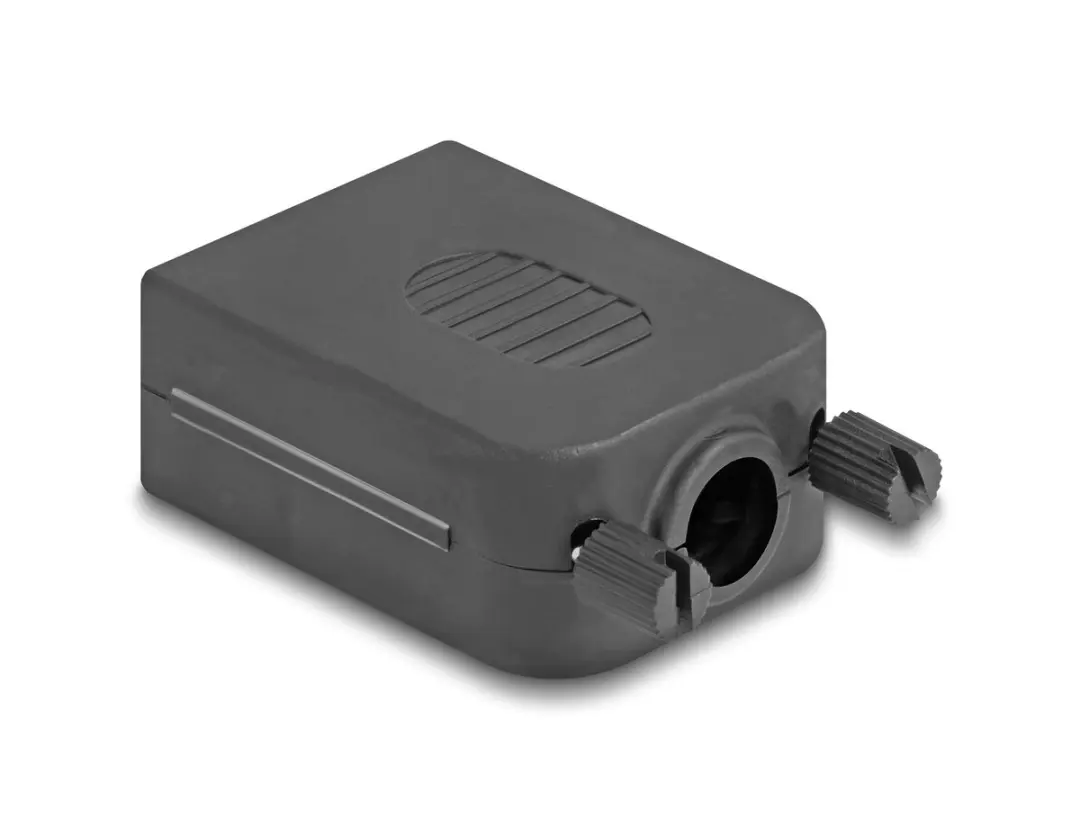 Delock Sub-D 9-polige Connectorhuis - Zwart/Grijs