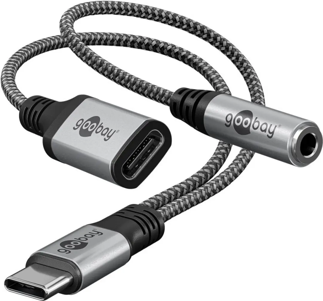 Goobay USB-C naar USB-C & Jack 3.5mm Adapter