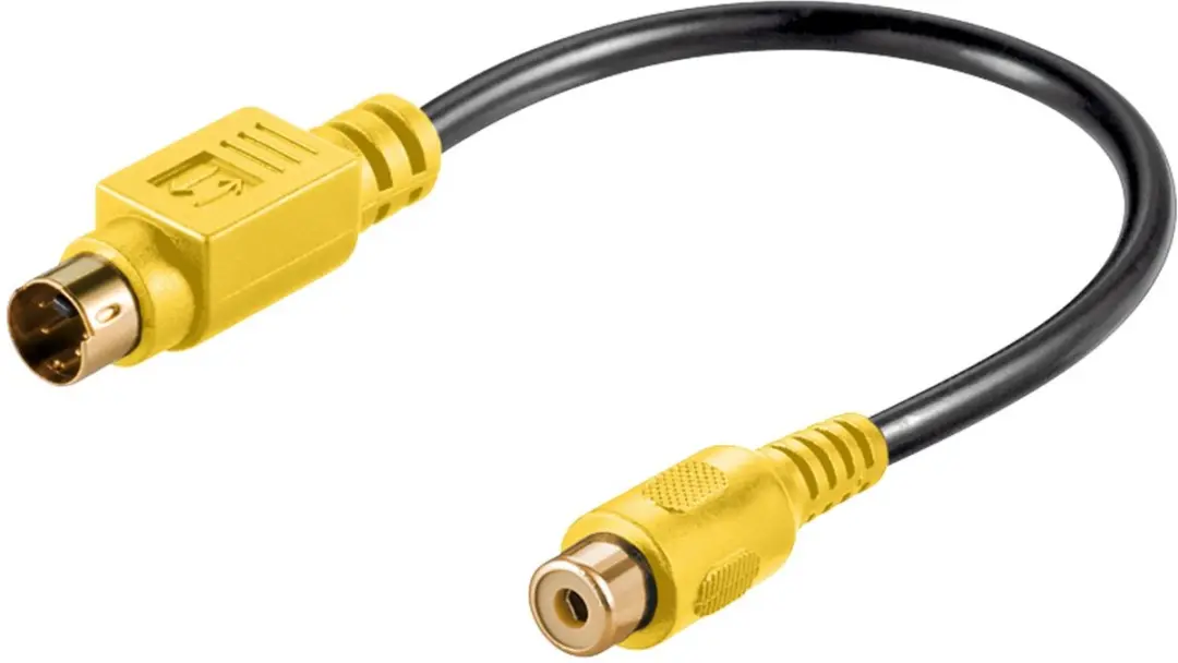Goobay S-VHS naar RCA Adapter - 0,20m - 10 Stuks