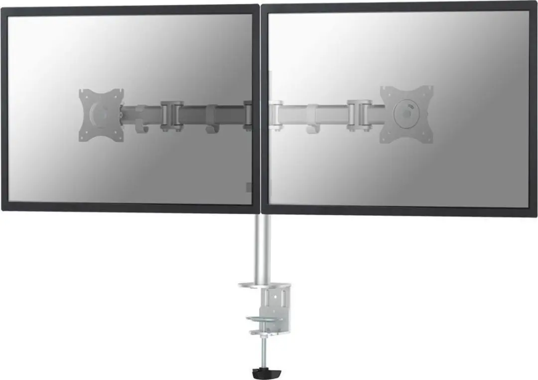 Neomounts NM-D135DSILVER Monitorarm 2 schermen 10-27" - 8 kg/scherm - Zilver