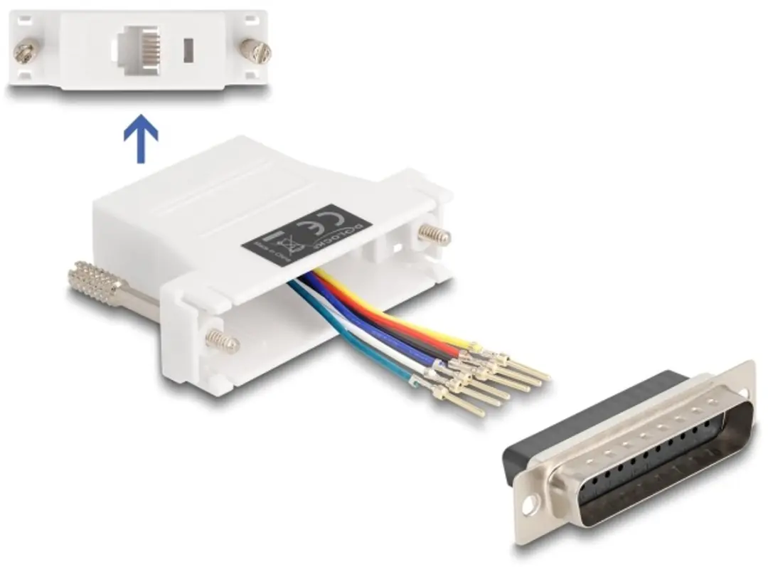 Delock D-Sub 25 naar RJ12 Adapter