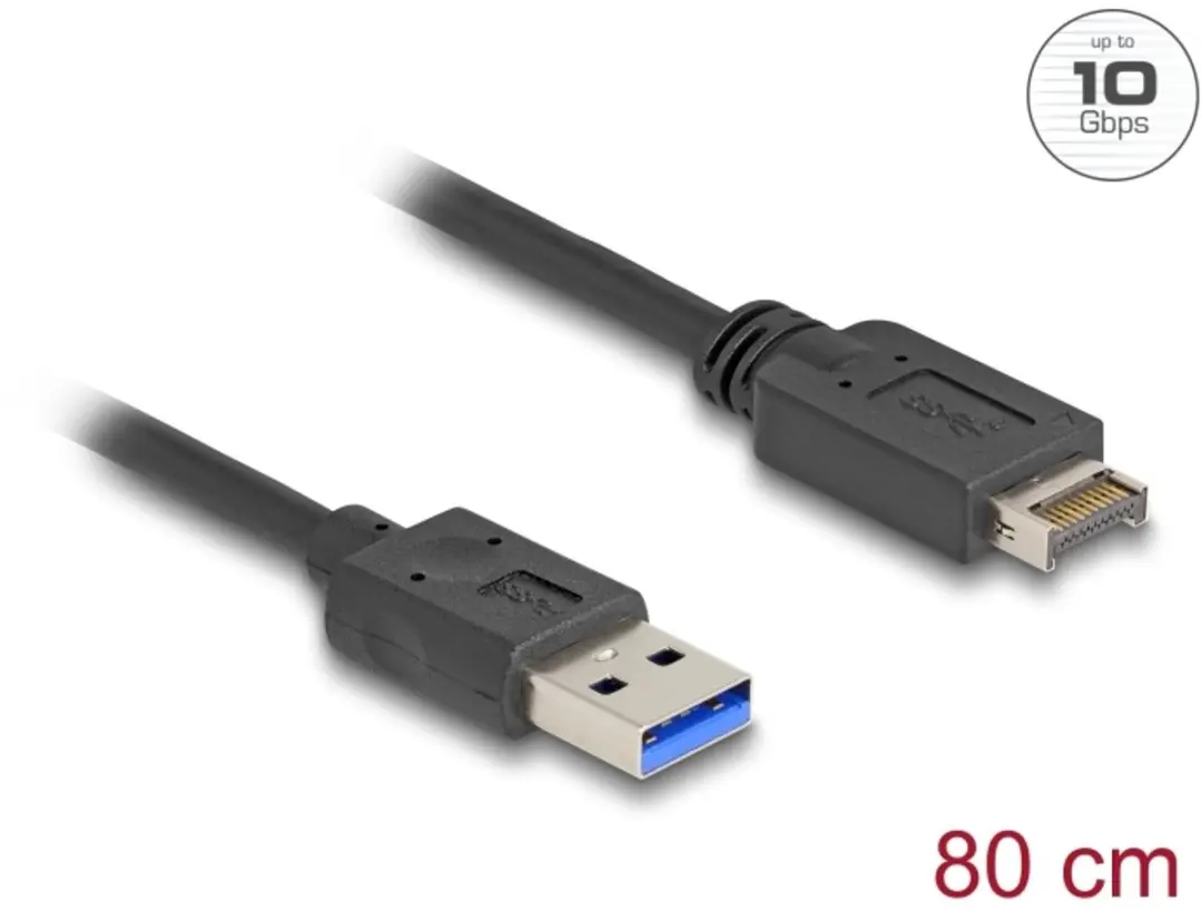 Delock USB 10Gbps Type-E naar Type-A Kabel 80cm