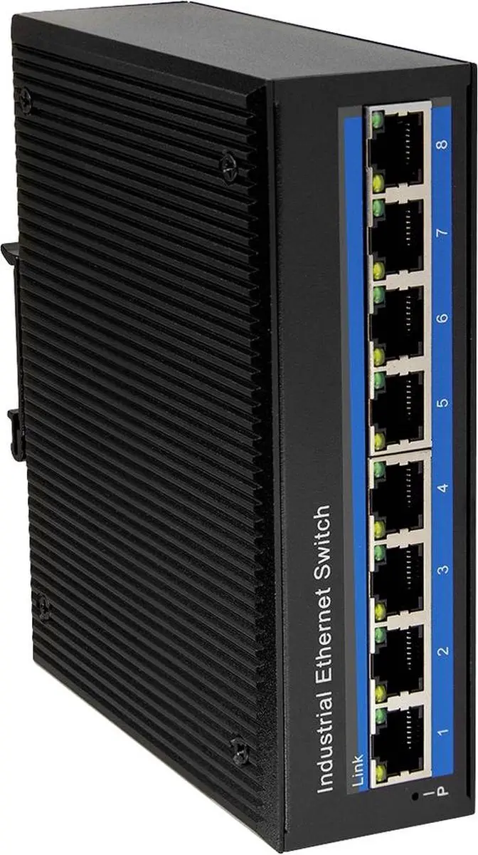 Logilink NS201P 8-poorts PoE Switch - 10/100 Mbit/s - Zwart