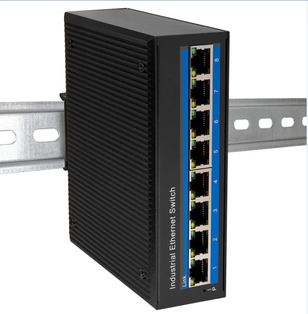 Logilink NS201P 8-poorts PoE Switch - 10/100 Mbit/s - Zwart