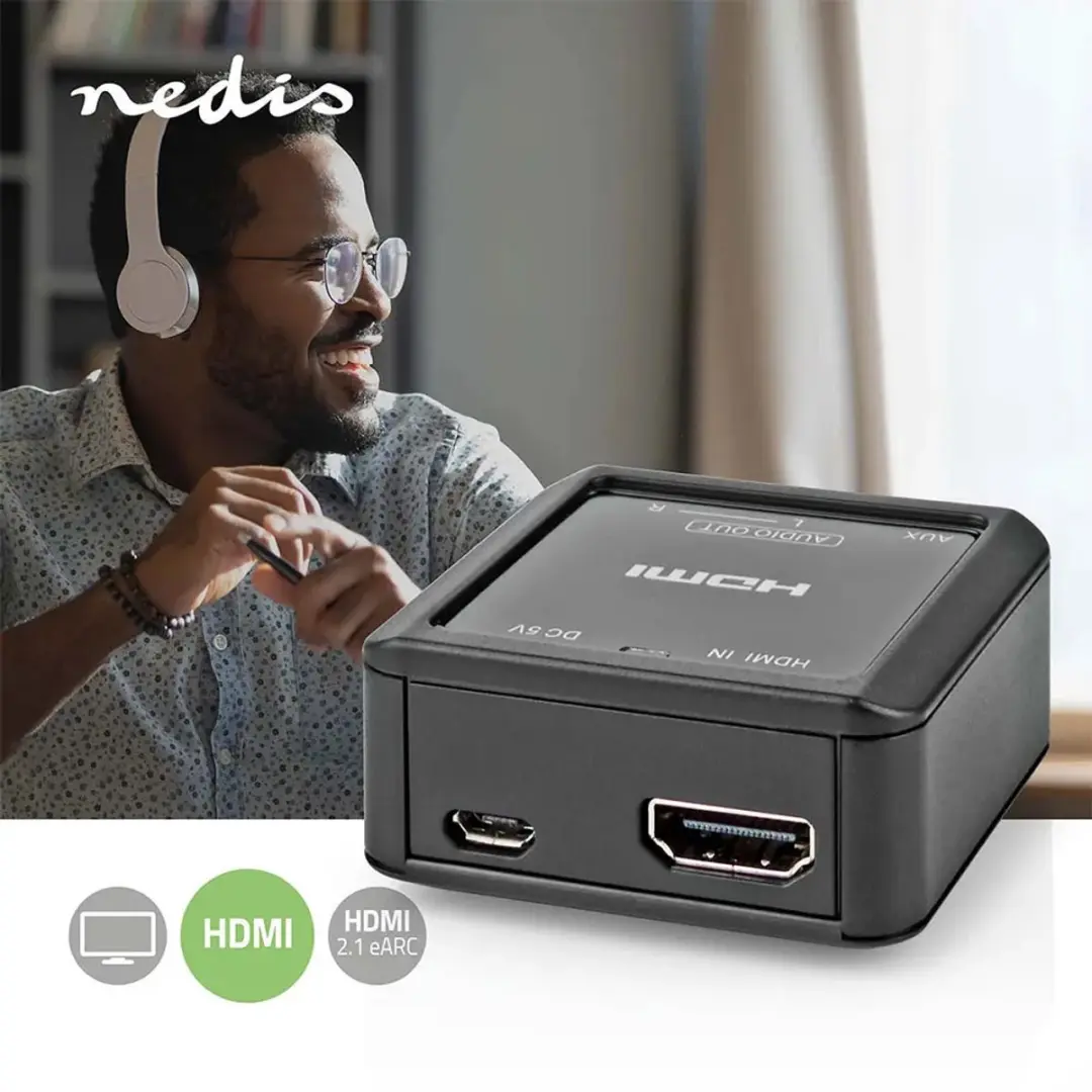 Nedis ACON3415AT Digitale Audioconverter - Antraciet