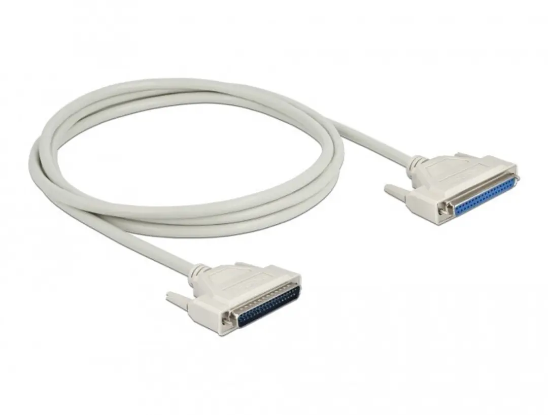 Delock D-Sub 37 Male naar Vrouw 2m Kabel - Beige