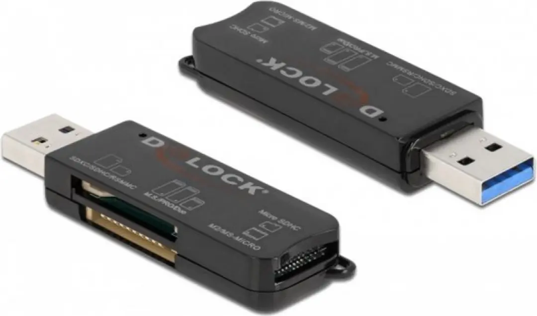Delock SuperSpeed USB Card Reader 91757 - Zwart
