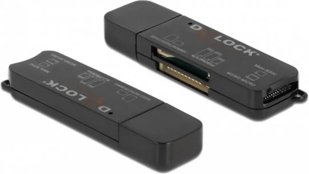 Delock SuperSpeed USB Card Reader 91757 - Zwart