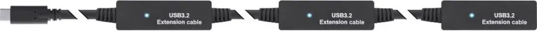 InLine USB-C Actieve Verlengkabel 5Gbps 15m - Zwart