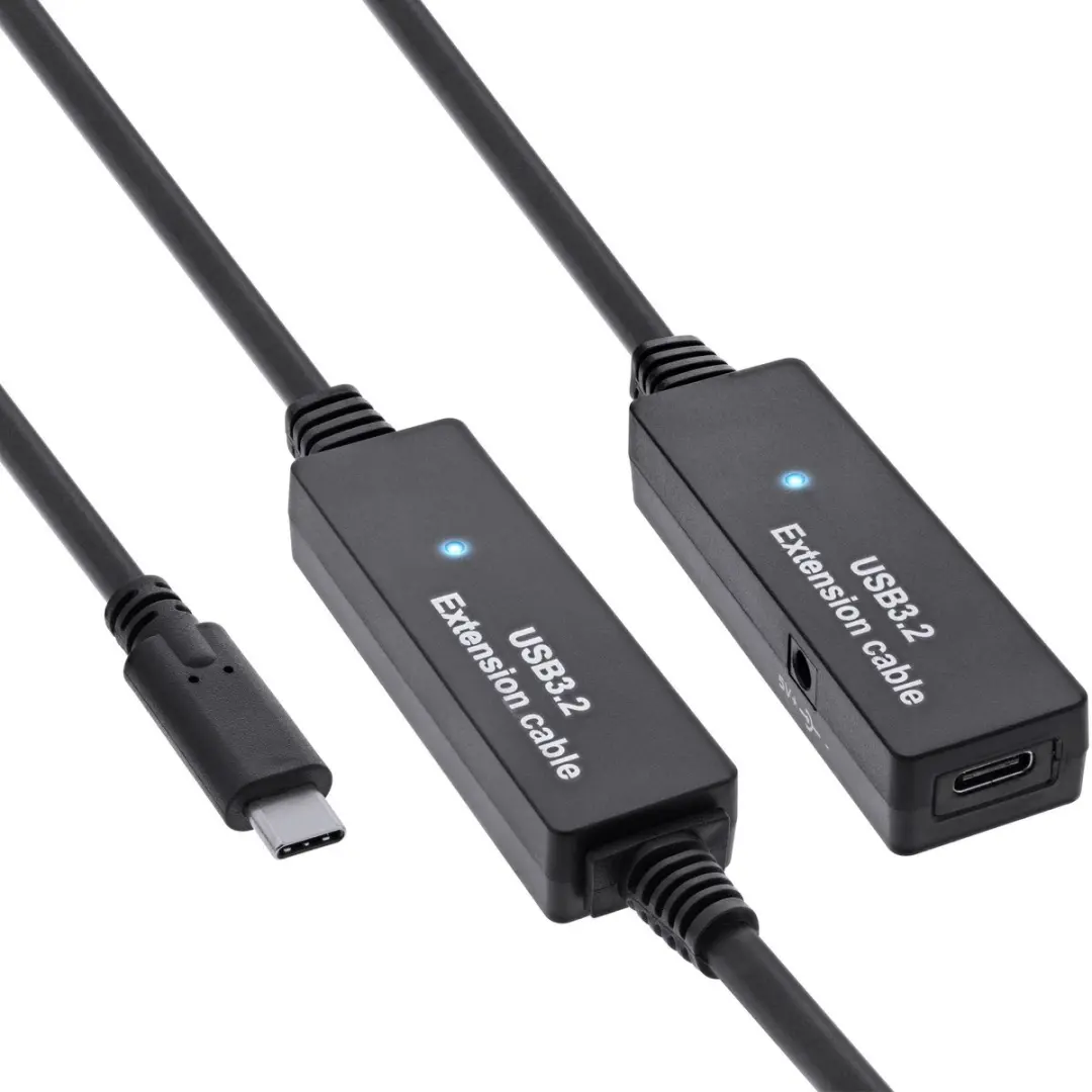 InLine USB-C Actieve Verlengkabel 5Gbps 15m