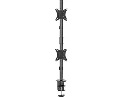 Gembird MA-D2 Monitorarm 2 Schermen - Verticaal - 17-32" - Zwart