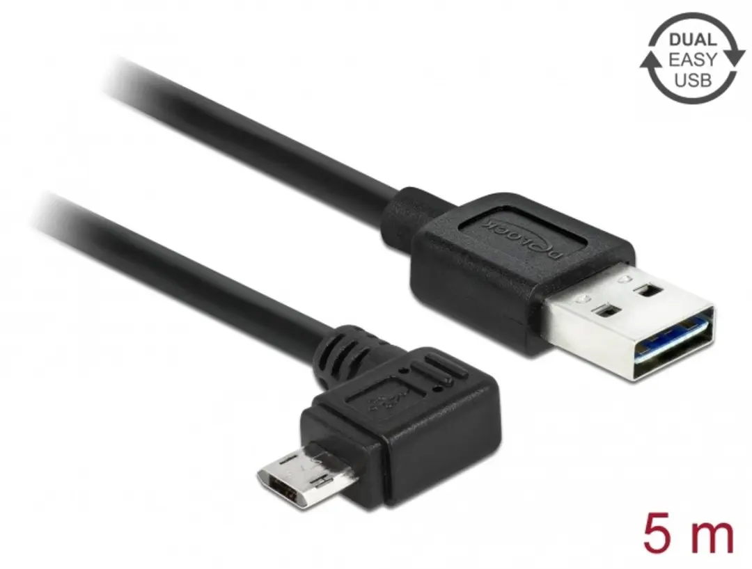 Delock USB 2.0 Kabel A naar Micro-B 5m