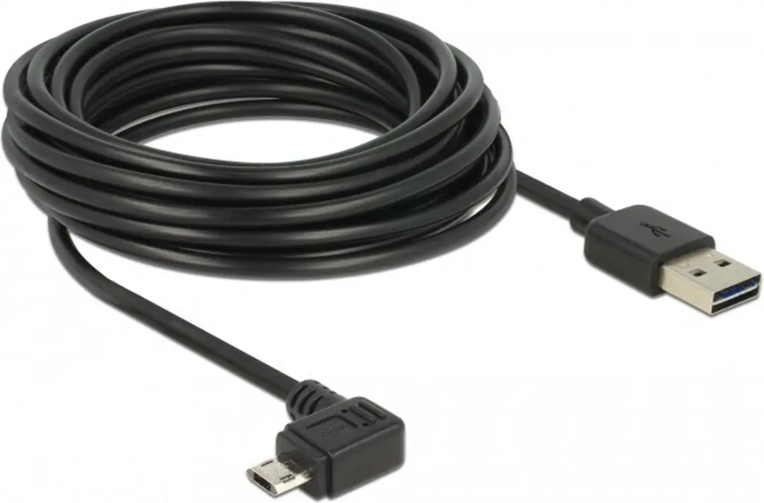 Delock USB 2.0 Kabel A naar Micro-B 5m - Zwart