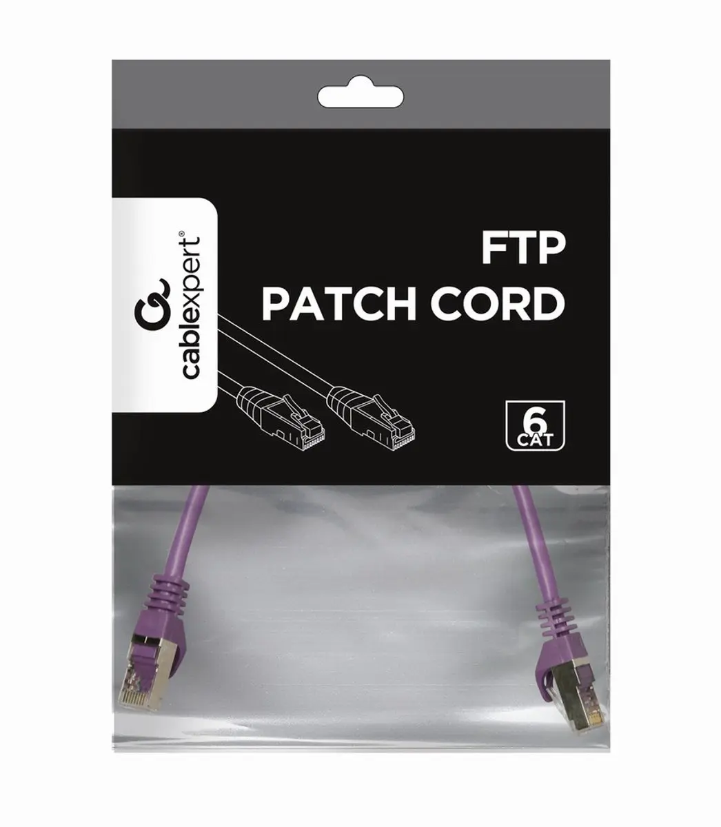 Gembird CablExpert PP6- FTP Cat6 Netwerkkabel - 0,25m - Paars