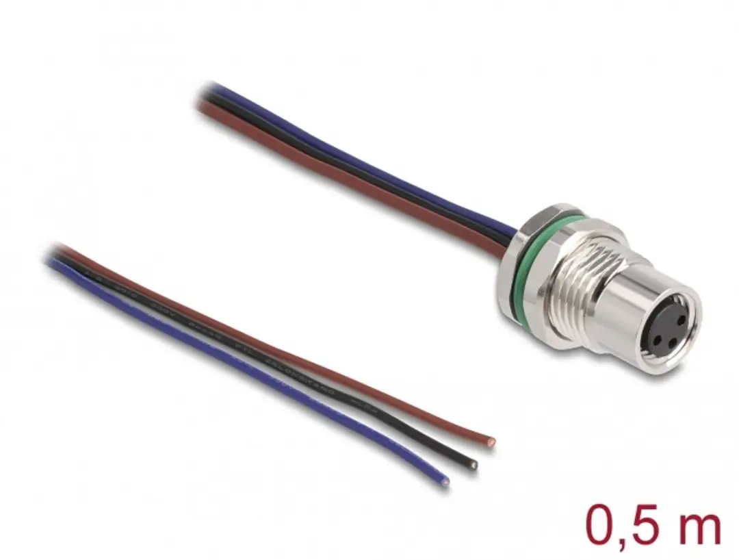 Delock M8 A-coded 3-pin Female Kabel