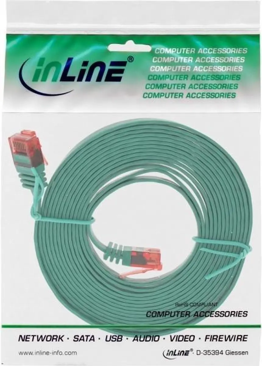 InLine Patchkabel Cat.6 U/UTP Groen 3m