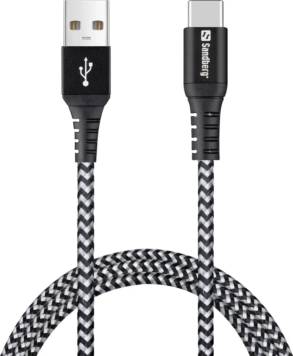 Sandberg Survivor USB A naar USB C Kabel 1M