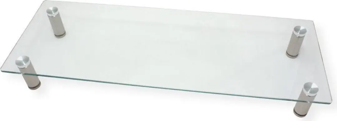 Roline 17.02.3376 Monitorstandaard Transparant - Zilver