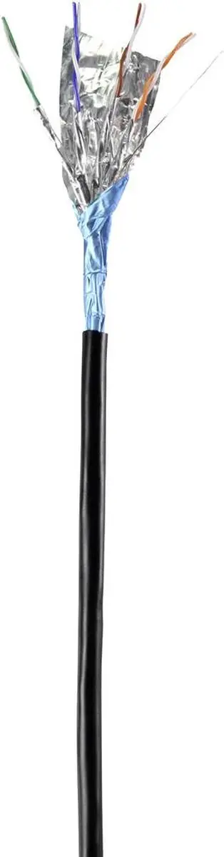 Renkforce RF-4538188 Netwerkkabel CAT 8.1 F/FTP 1m - Zwart