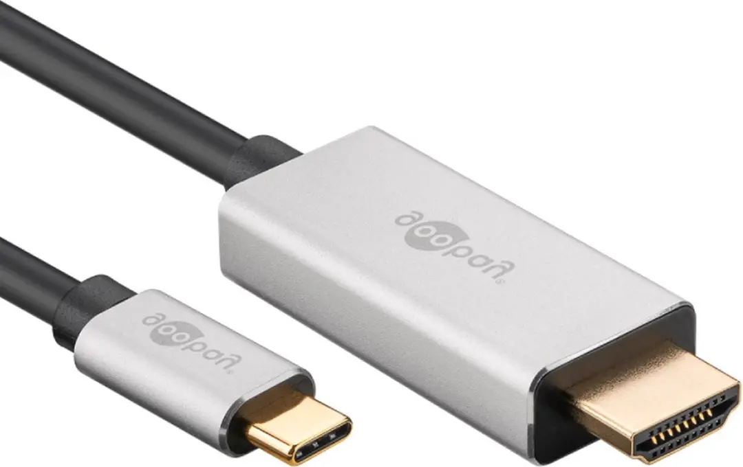 Goobay USB-C naar HDMI Kabel 8K/4K120 - 2m - Aluminium - 10 Stuks