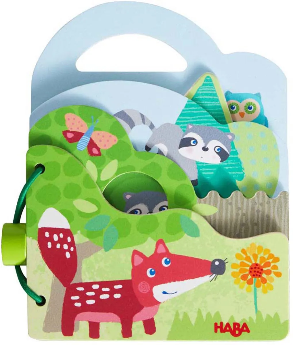 Haba Houten Babyboek Bosdieren - Meerkleurig